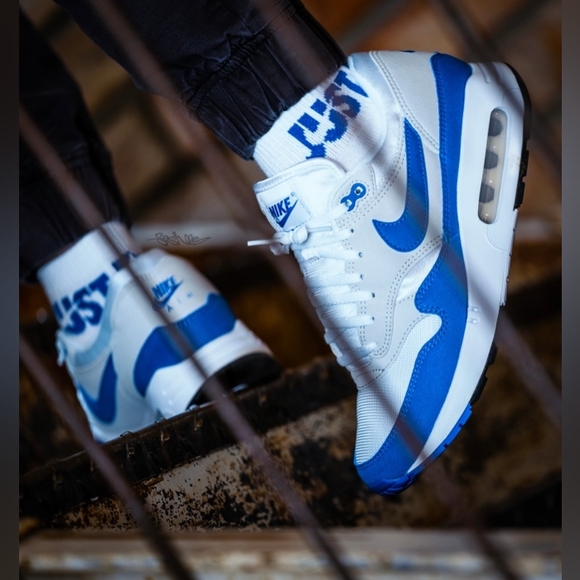 Nike Air Max 1 '86 Premium Women's Shoes White Royal Blue DO9844-101 ( NEW ) - Picture 3 of 12